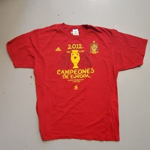 Spain 2012 adidas euro champions soccer t shirt